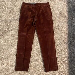 Todd Snyder Italian Linen Sutton Trousers in White Herringbone, New without Tags